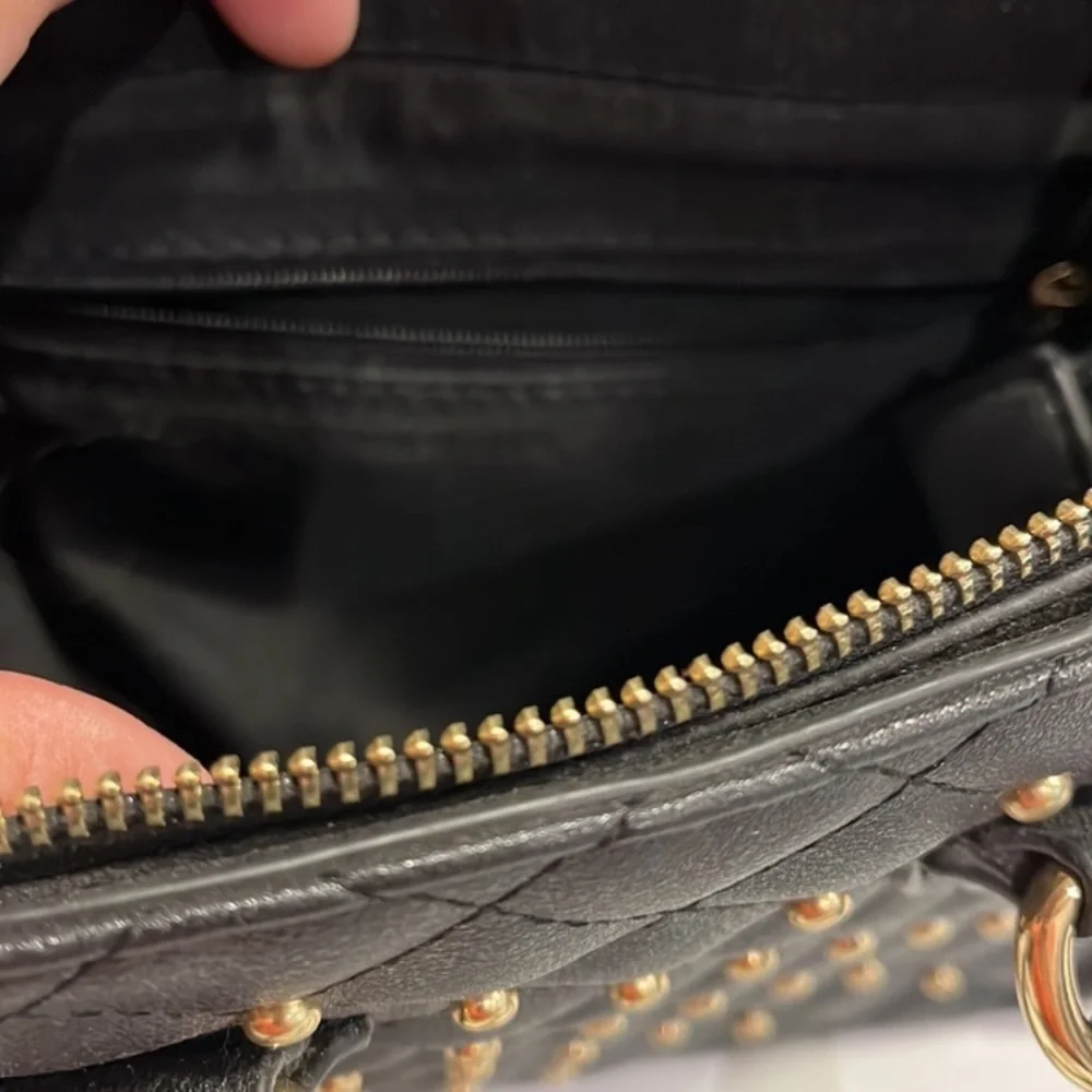 Fashion crossbody bag gold studs quilted - Picture 9 of 11